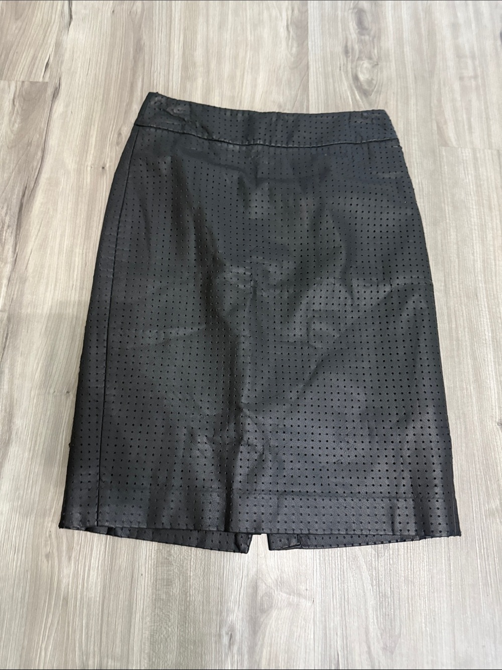 Banana Republic Black Perforated Pencil Skirt